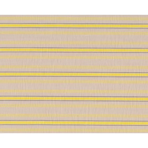 Feiner zarter Seiden-Baumwoll-Batist aus Italien "Enrice" mit Streifen, gelb-beige