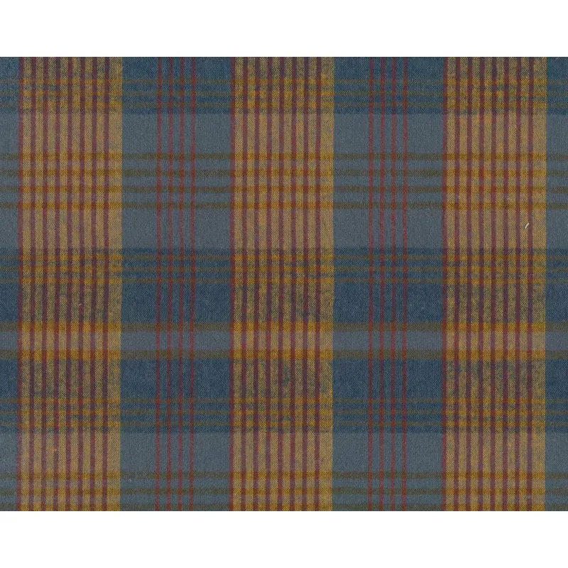 Flanell-Patchworkstoff CENTENARY 25th, Karo-Design, blau-gelb, Yoko Saito