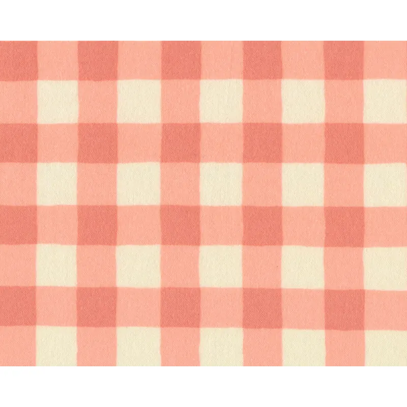 Flanell-Patchworkstoff PLAID OF MY DREAMS, Karo, lachsrosa, Art Gallery