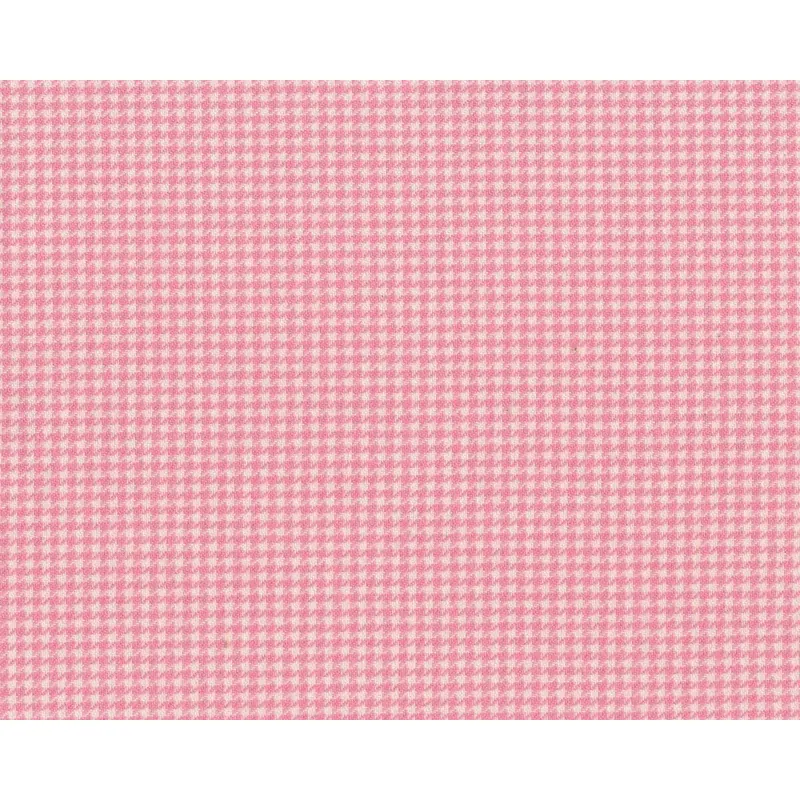 Flanellstoff von Westfalenstoffe BERGEN, Vichy-Hahnentritt, rosa-weiß