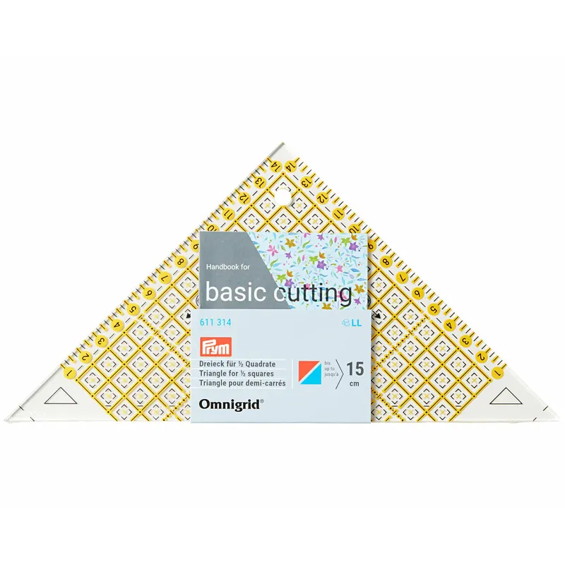 Flottes Dreieck OMNIGRID, 1/2 Quadrat in cm, Prym