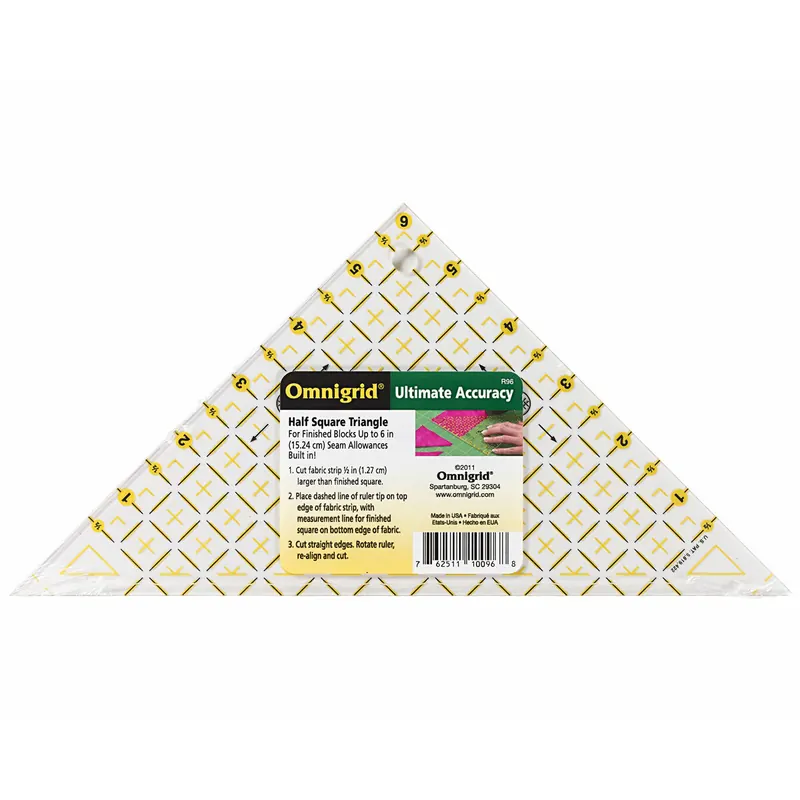 Flottes Dreieck OMNIGRID, 1/2 Quadrat in inch, Prym