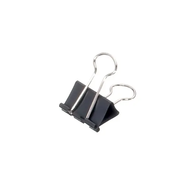 Foldback Clip CLASSIC, 12 Stück, 3 Größen, schwarz