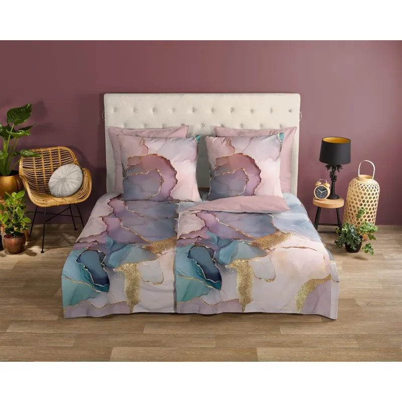 Good Morning Bettwäsche 135x200 + 1 x 80x80 cm Renforcé Marley  rosa