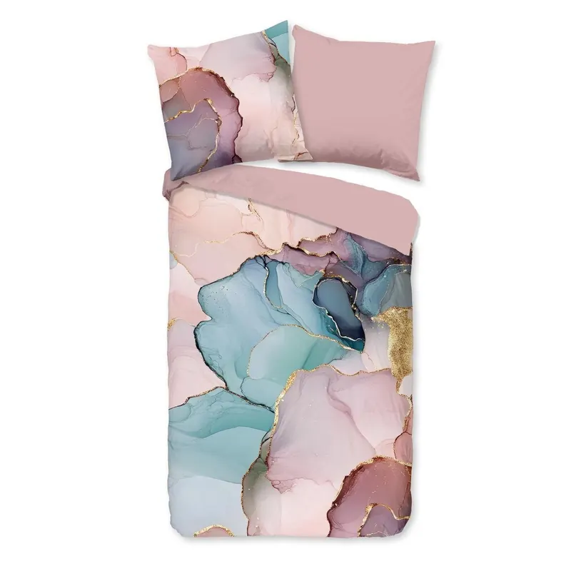 Good Morning Bettwäsche 155x220 + 1 x 80x80 cm Renforcé Marley rosa