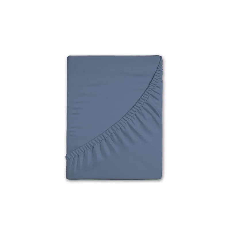 Good Morning Spannbettlaken 180x220 cm Flanell Uni Einfarbig blau