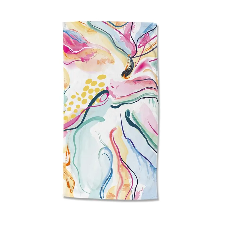 Good Morning Strandtuch 100x180 cm Frottee Magic moderner Druck bunt