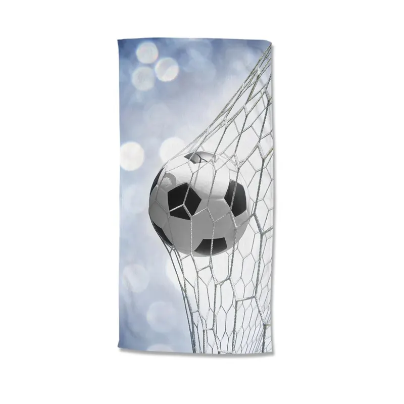 Good Morning Strandtuch 75x150 cm Frottee Tijmen Fußball blau