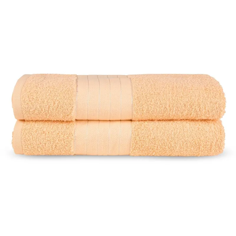 Good Morning Uni handtuch 2 x 70x140 cm Frottee Uni Einfarbig orange