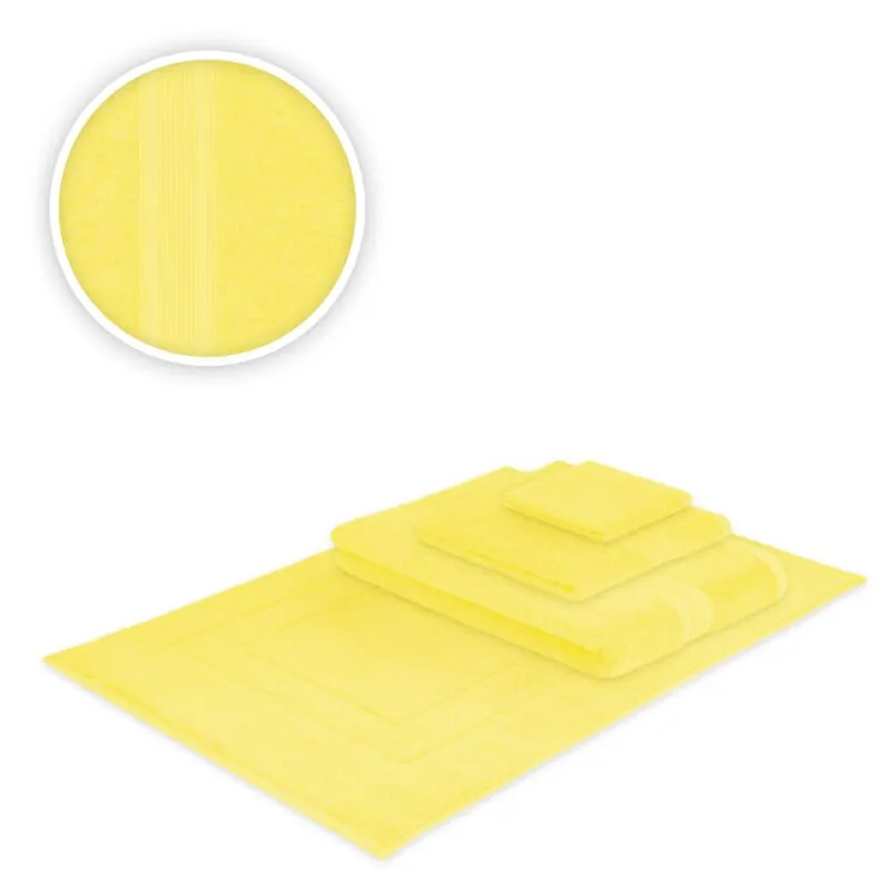 Handtücher Kombi Bade Set 4teilig 500 g/m² Gelb