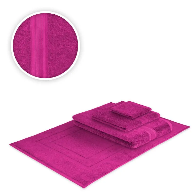 Handtücher Kombi Bade Set 4teilig 500 g/m² Pink