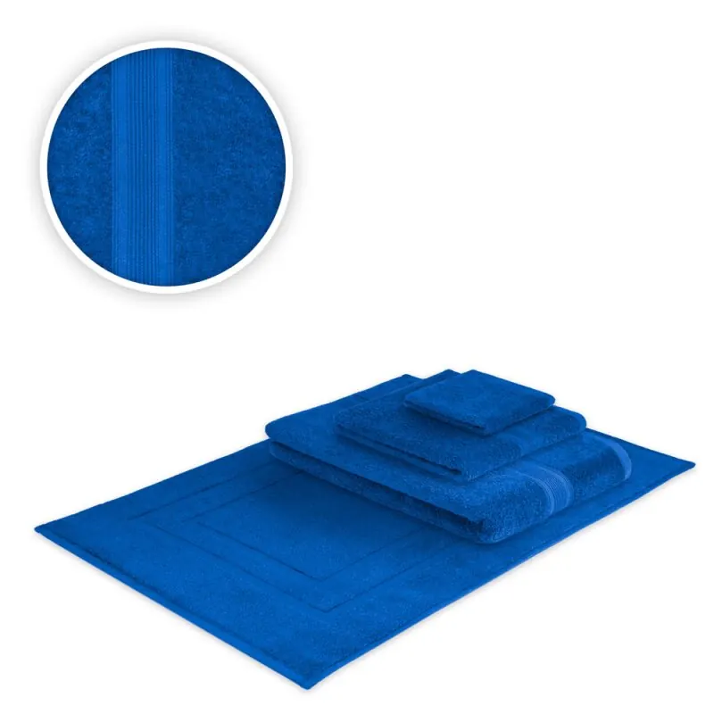 Handtücher Kombi Bade Set 4teilig 500 g/m² Royalblau
