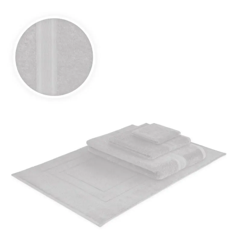 Handtücher Kombi Bade Set 4teilig 500 g/m² Silber