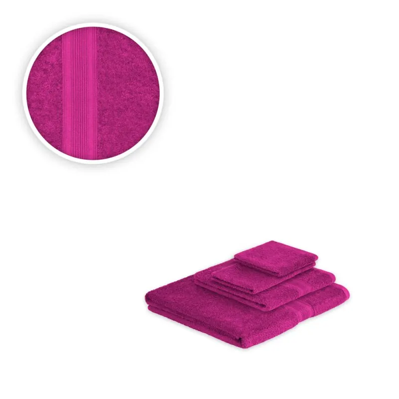 Handtücher Kombi Basis Ergänzungsset 4tlg. 500 g/m Pink