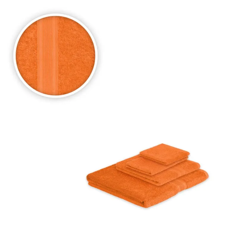 Handtücher Kombi Basis Ergänzungsset 4tlg. 500 g/m Terrakotta