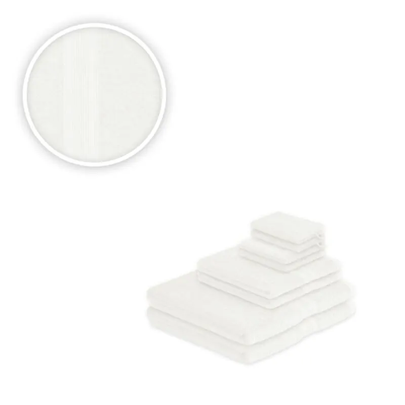 Handtücher Kombi Pärchen Set 8teilig 500 g/m² Weiß
