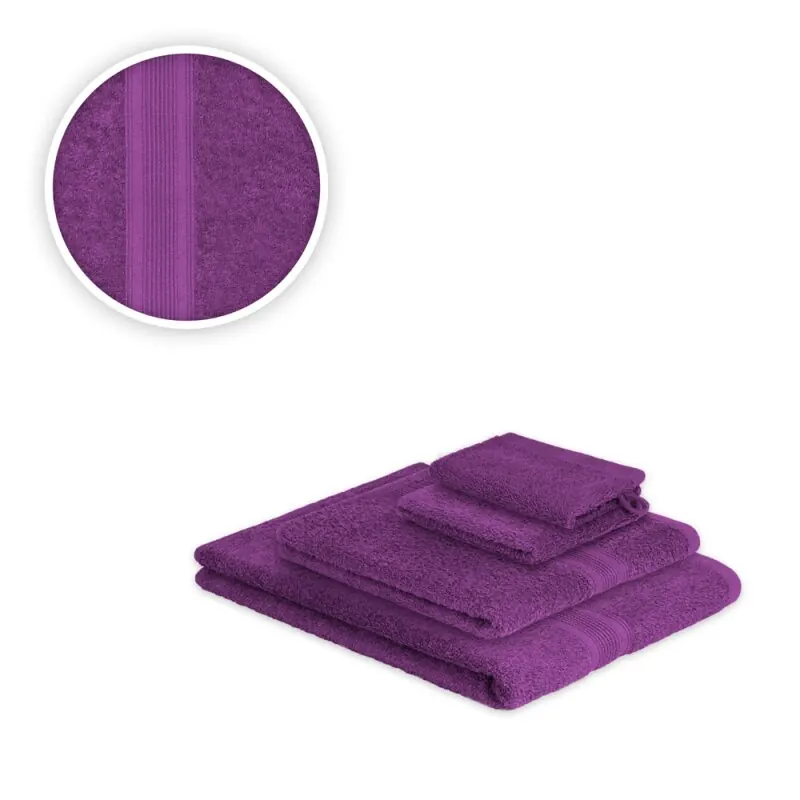 Handtücher Kombi Single-Set 4-teilig 500 g/m² Lila