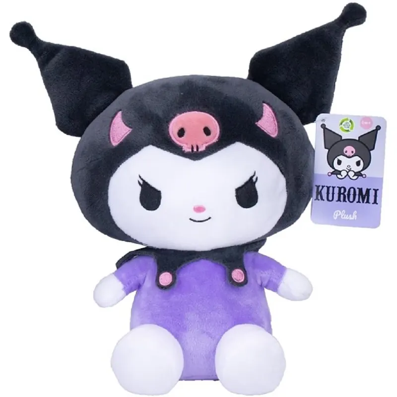 Hello Kitty Kuromi Plüschtier schwarz-lila Outfit ca. 23 cm