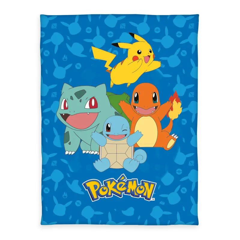 Herding Pokemon Fleecedecke Kuscheldecke Gr. 130x160 cm gesäumt