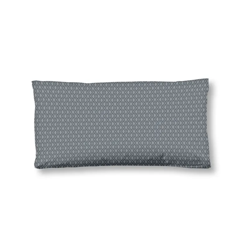 HIP Kissenbezug 40x80 cm Mako Satin Olinga Mandalas und Blumen grau