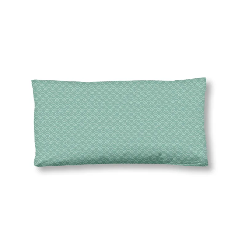 HIP Kissenbezug 40x80 cm Mako Satin Vespera grafischer Druck grün
