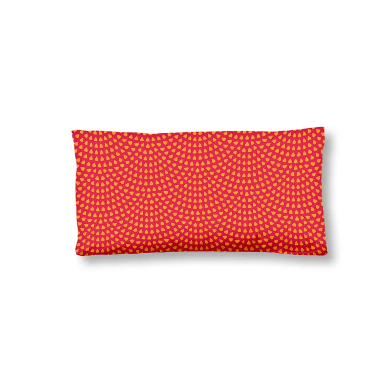 HIP Kissenbezug 40x80 cm Mako Satin Yuki Mandala's und Blumen rot