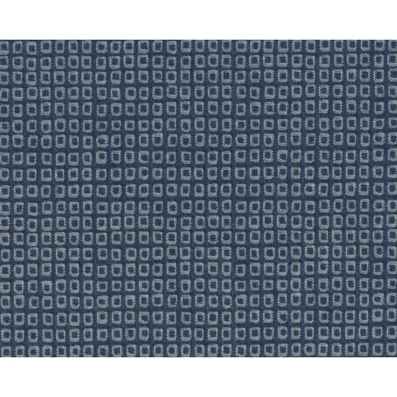 Hosenstoff Baumwoll-Jacquard mit Stretch ADAM, Kästchen, jeansblau