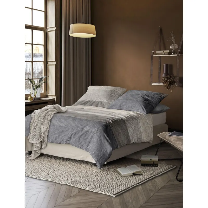 Irisette Edel-Feinbiber Bettwäsche Set Koala 8430 1 Deckenbezug 140x200 cm + 1 Kissenbezug 90x70 cm natur