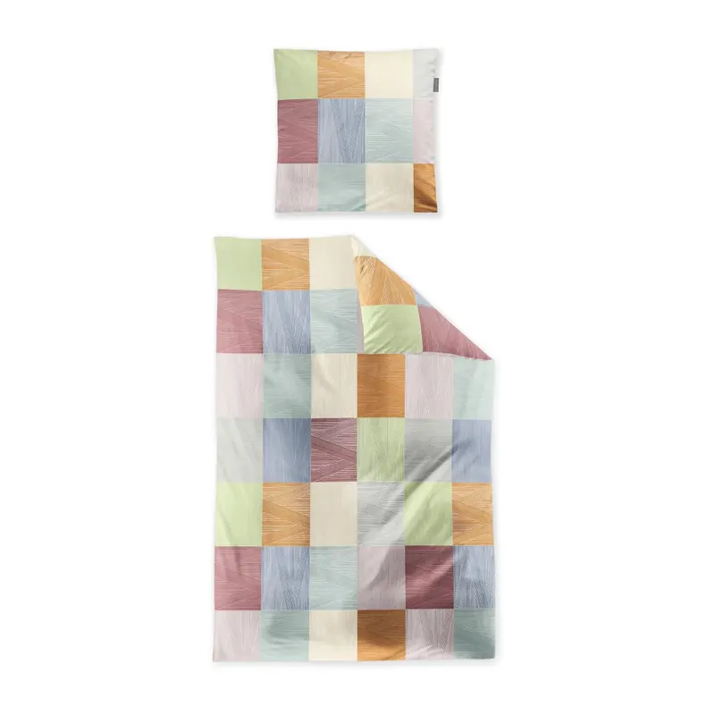 Irisette Edel-Feinbiber Bettwäsche Set Koala 8506 1 Deckenbezug 135x200 cm + 1 Kissenbezug 80x80 cm bunt