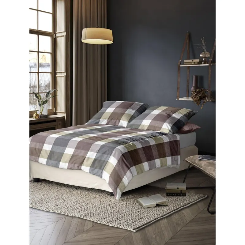 Irisette Edel-Feinbiber Bettwäsche Set Koala 8622 1 Deckenbezug 140x200 cm + 1 Kissenbezug 90x70 cm bunt