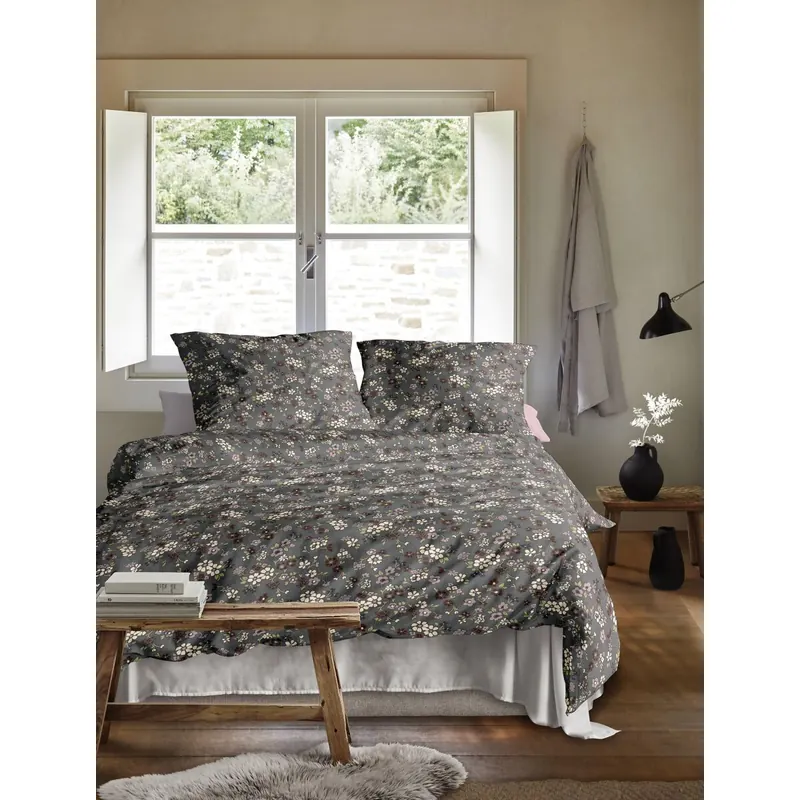 Irisette Edel-Feinbiber Bettwäsche Set Koala 8629 1 Deckenbezug 155x200 cm + 1 Kissenbezug 80x80 cm bunt