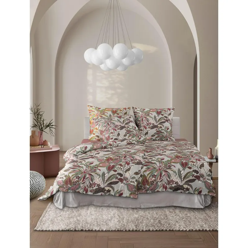 Irisette Mako-Satin Bettwäsche Set Wave 8528 1 Deckenbezug 135x200 cm + 1 Kissenbezug 80x80 cm bunt