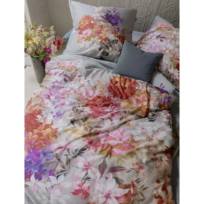 Irisette Mako-Satin Bettwäsche Set Wave 8669 1 Deckenbezug 155x220 cm + 1 Kissenbezug 80x80 cm grün