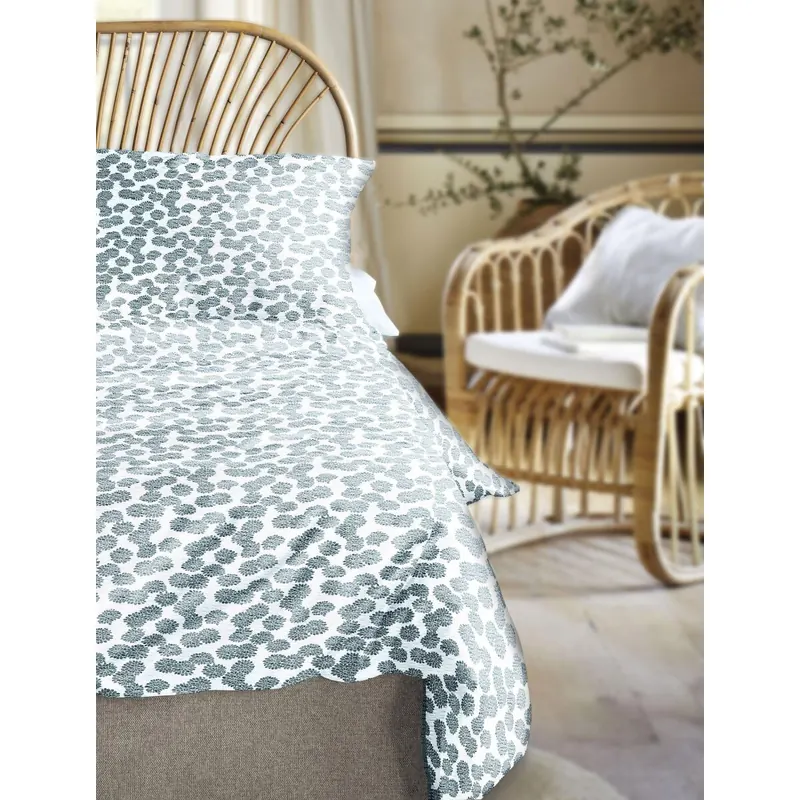 Irisette Seersucker Bettwäsche Set Easy 8587 1 x Bettbezug 155x220 cm + 1 x Kissenbezug 80x80 cm blau