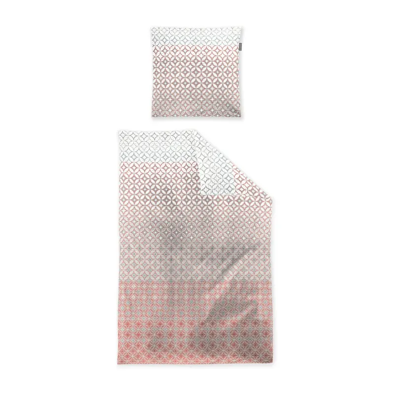 Irisette Seersucker Bettwäsche Set Easy 8614 1 x Bettbezug 155x220 cm + 1 x Kissenbezug 80x80 cm natur