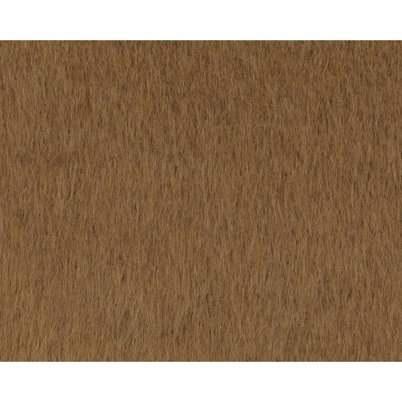 Italienischer Designer-Webpelz, modisches Fellimitat aus Wolle ALPACA, hellbraun