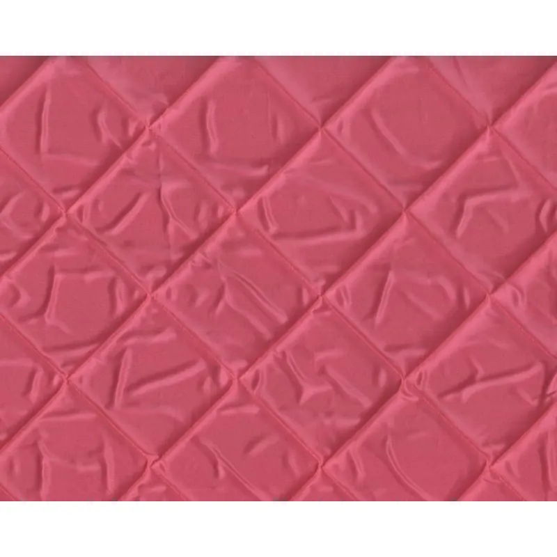 Italienischer Doubleface-Steppstoff ABELINA, gesteppte Vierecke, pink