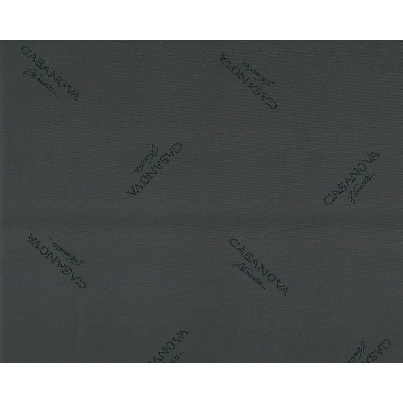 Italienischer Futterstoff CASANOVA, Schrift, anthrazit