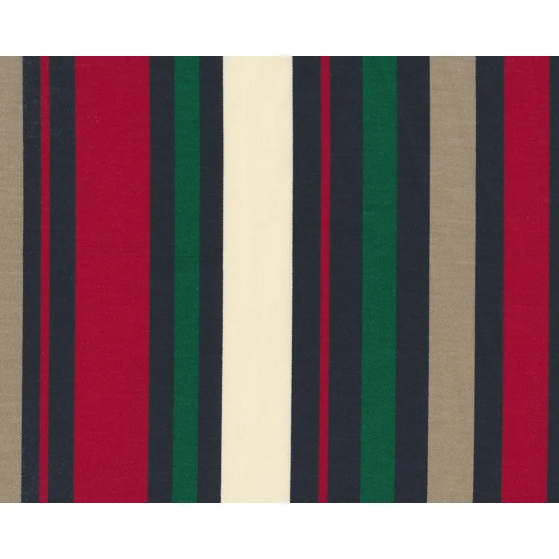 Italienischer Twill mit Lyocell EKOL, Streifen, dunkelrot-grün