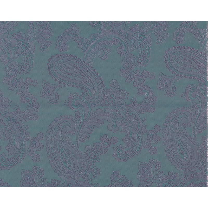 Jacquard-Futterstoff zweifarbig mit Paisleys, helles petrol-rosa
