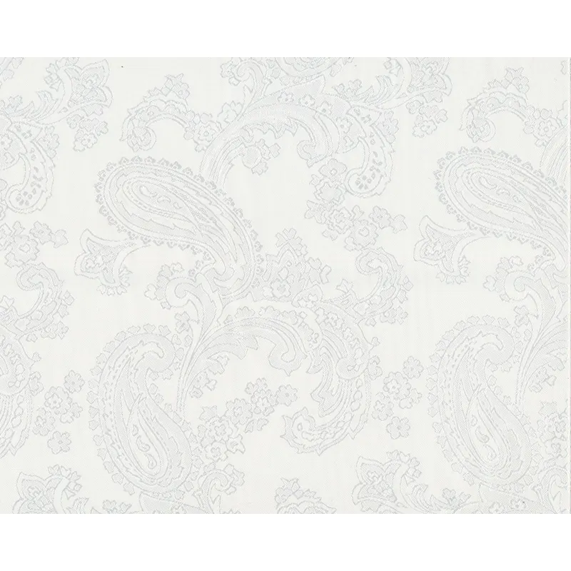Jacquard-Futterstoff zweifarbig mit Paisleys, weiß
