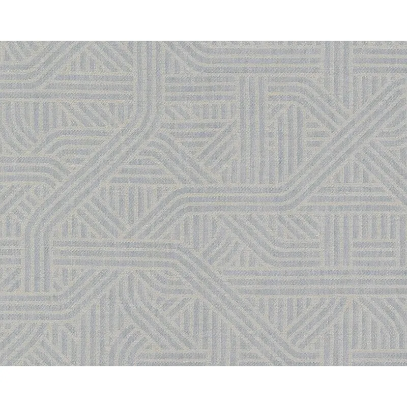 Jacquard-Leinenstoff CONFUSION, Überbreite, Flechtstreifen, taubenblau, Leitner Leinen