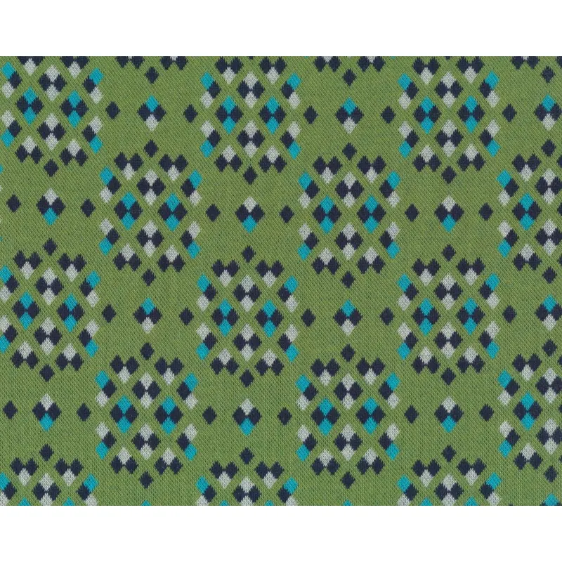 Jacquard-Strick BLISS SPARKLE, Rauten-Sprenkel, hellgrün, Albstoffe