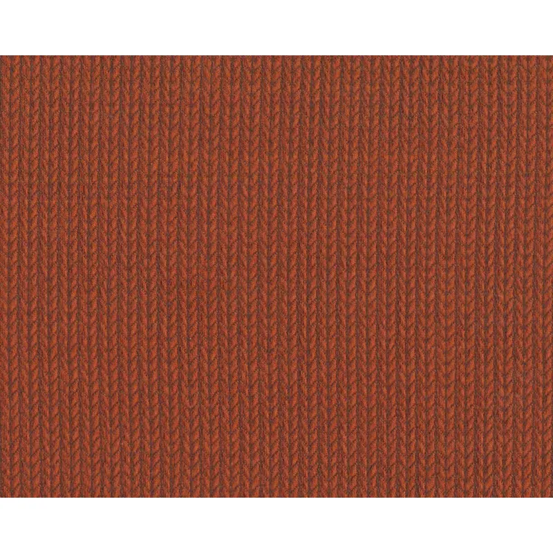 Jacquard-Strick KNIT KNIT, Grobmaschen-Optik, terracotta, Albstoffe