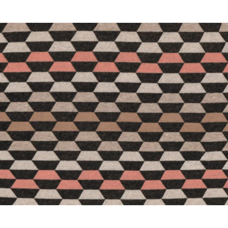 Jacquard-Strick LAID BACK, Hexagone, beige, Albstoffe