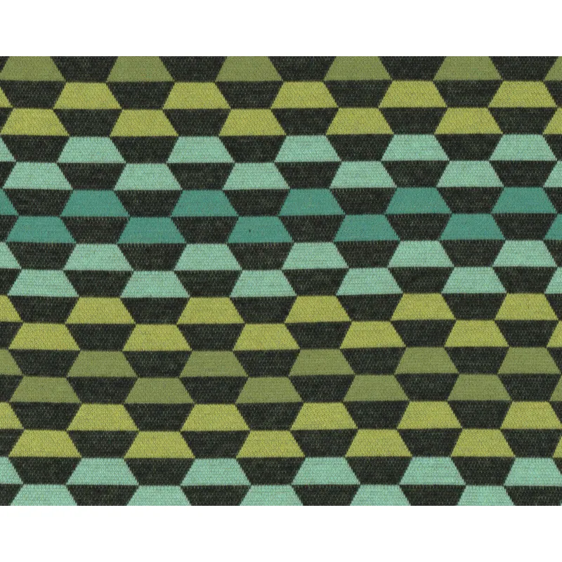 Jacquard-Strick LAID BACK, Hexagone, türkis, Albstoffe