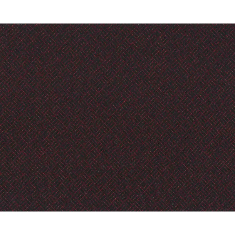 Jacquard-Strickjersey FLORINA, Streifen-Kästchen, aubergine, Hilco