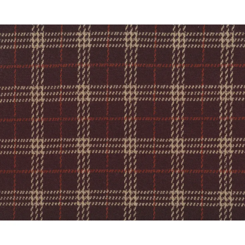 Jacquard-Strickjersey MEDINE, Glencheck-Karo, braun, Hilco