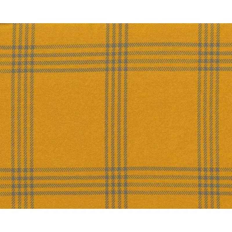 Jacquardjersey COZY COLLECTION, Karo, goldgelb, Lycklig Design