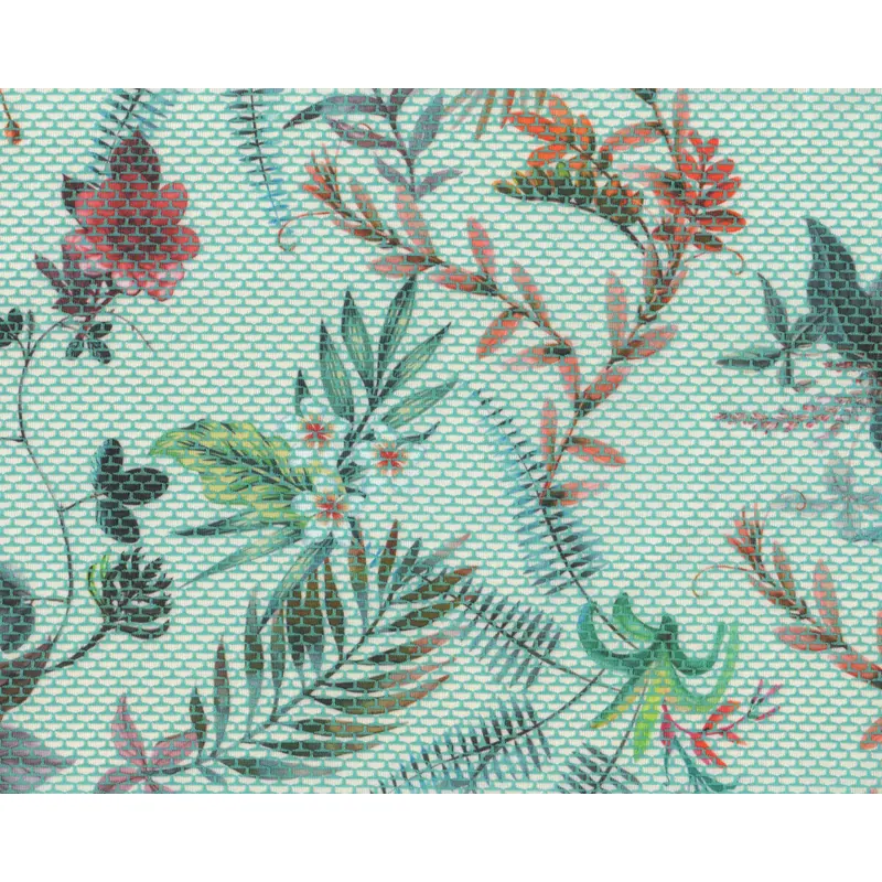 Jacquardjersey MAYE, Blüten-Print, Hilco